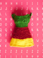 Knitted Color Block A-line Dress for Blythe-Type Dolls
