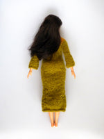 Knit Fantasy Dress for Sixthscale Fashion Dolls Like Barbie Curvy