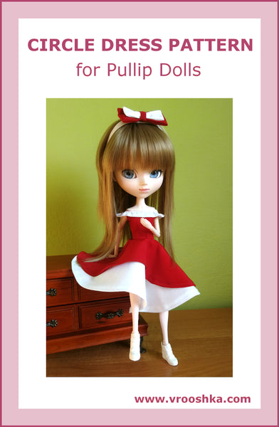 Circle Dress Sewing Pattern for Pullip-Type Dolls
